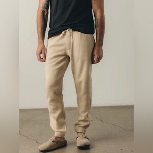 Taylor Stitch Beige Knit Jogger Pants